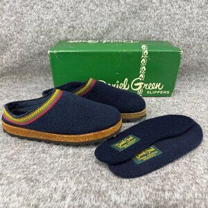✅Girls/Youth 2M VTG Daniel Green Bavarian Clogs Slip On Shoes W/Extra Inserts